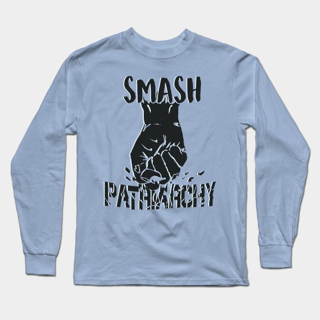 Smash Patriarchy Dark Long Sleeve T-Shirt by AidanJWar